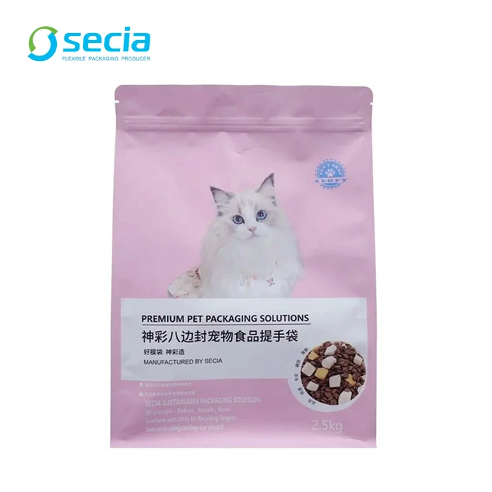Pet Food Packaging With Side Handle