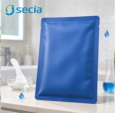 Soft Touch Three Side Seal Mask Pouch
