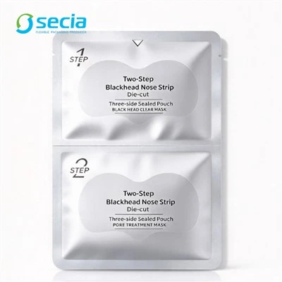 Two-Step Blackhead Nose Strip Die-cut Three-side Sealed Pouch