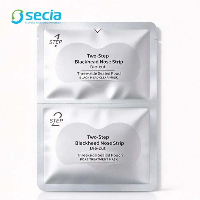 Two-Step Blackhead Nose Strip Die-cut Three-side Sealed Pouch